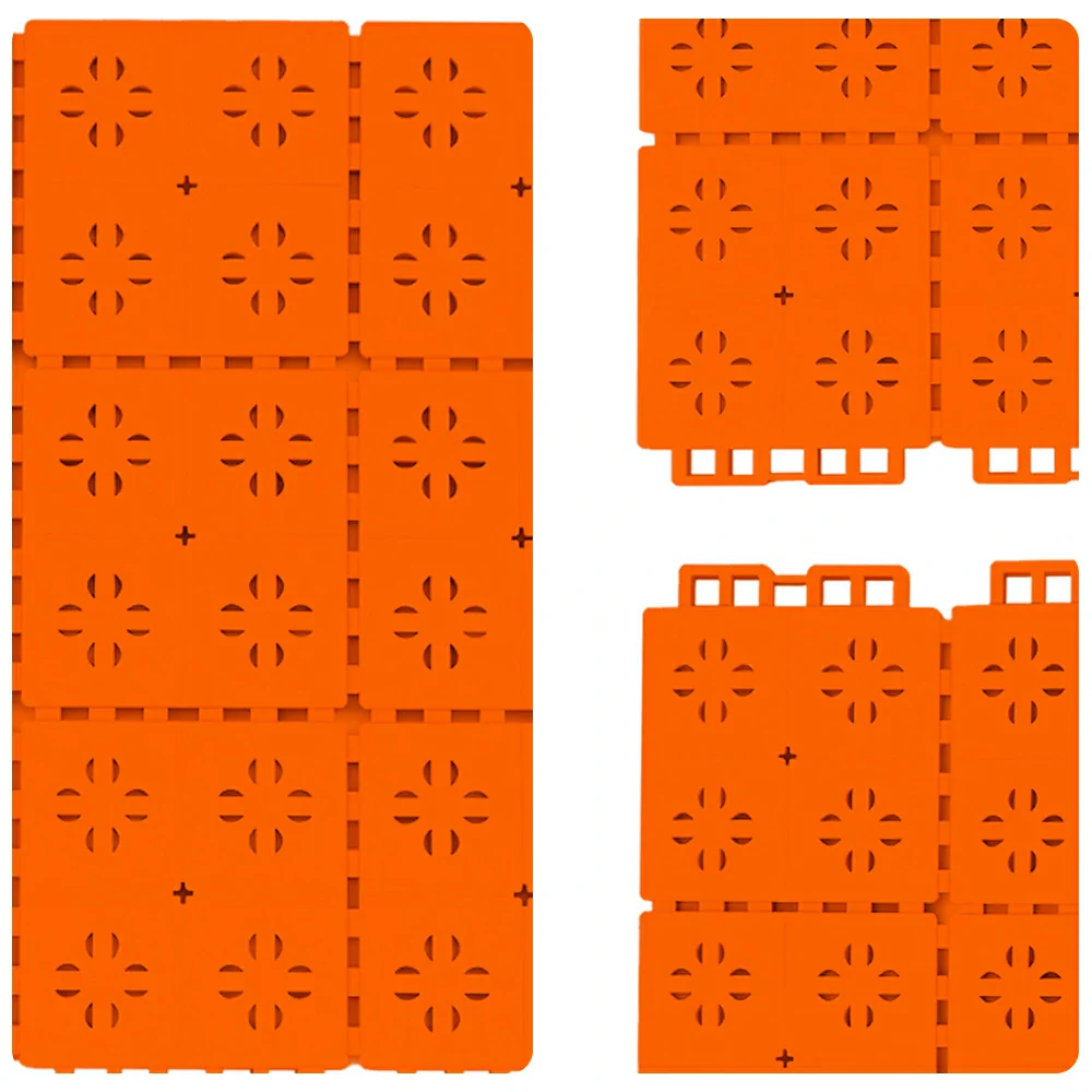 DUNK MASTER Outdoor Interlocking Sports Floor Tiles Anti-Slip Shock Absorbing Basketball Court Flooring 10/20/30 Square Meters - Orange - Image 3