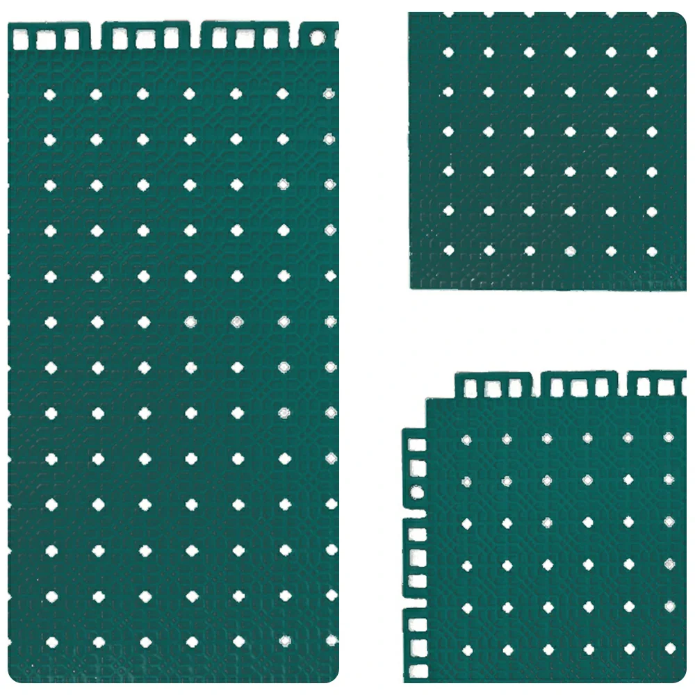 DUNK MASTER Outdoor Interlocking Sports Floor Tiles Anti-Slip Shock Absorbing Basketball Court Flooring 10/20/30 Square Meters - Dark Green - Image 3