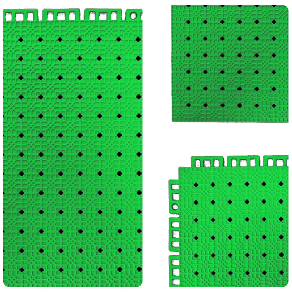 DUNK MASTER Outdoor Interlocking Sports Floor Tiles Anti-Slip Shock Absorbing Basketball Court Flooring 10/20/30 Square Meters - Apple Green - Image 3