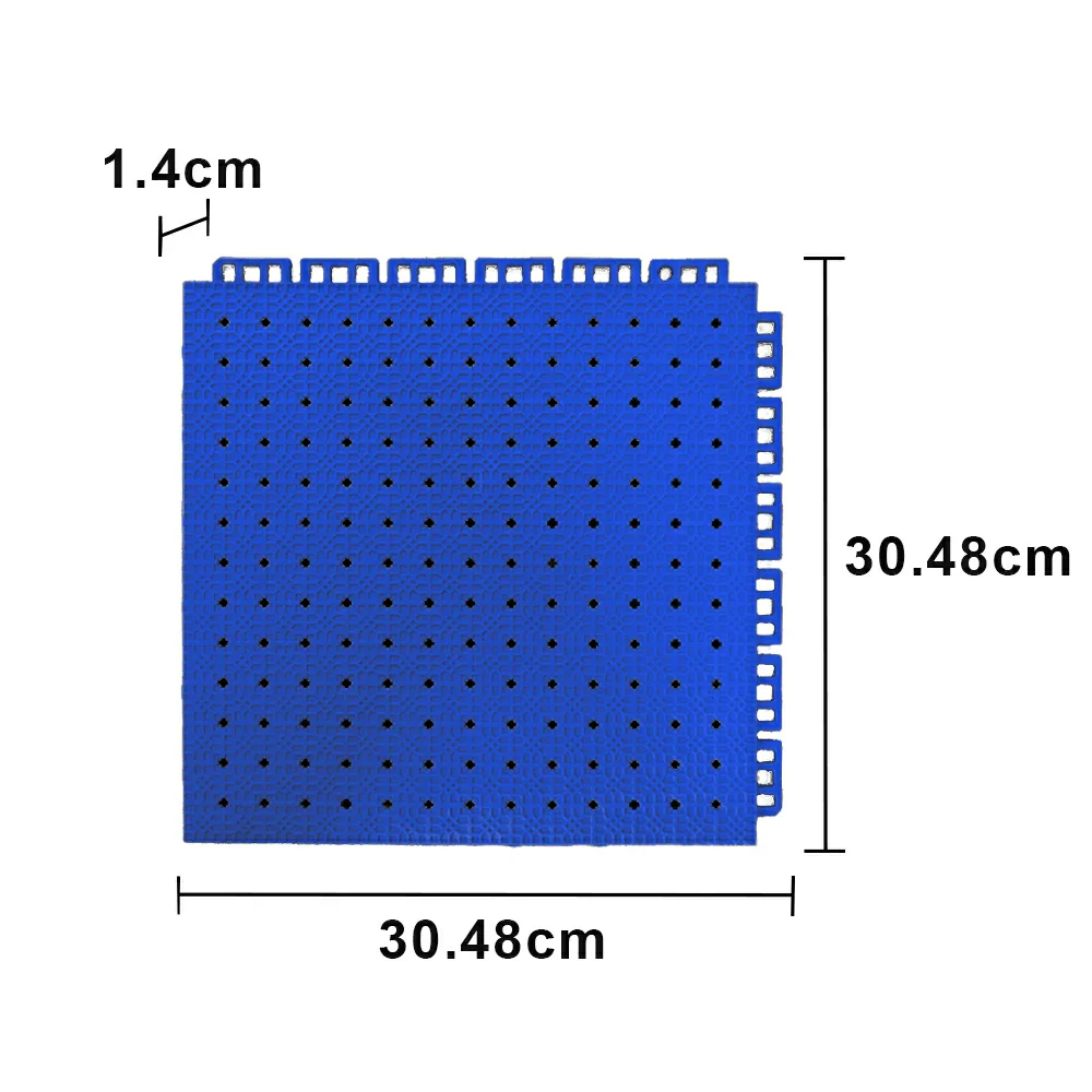 DUNK MASTER Outdoor Interlocking Sports Floor Tiles Anti-Slip Shock Absorbing Basketball Court Flooring 10/20/30 Square Meters - Royal Blue - Image 5