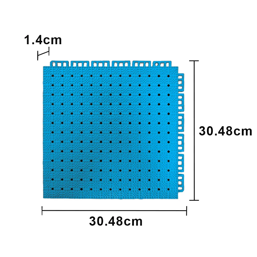 DUNK MASTER Outdoor Interlocking Sports Floor Tiles Anti-Slip Shock Absorbing Basketball Court Flooring 10/20/30 Square Meters - Blue - Image 5