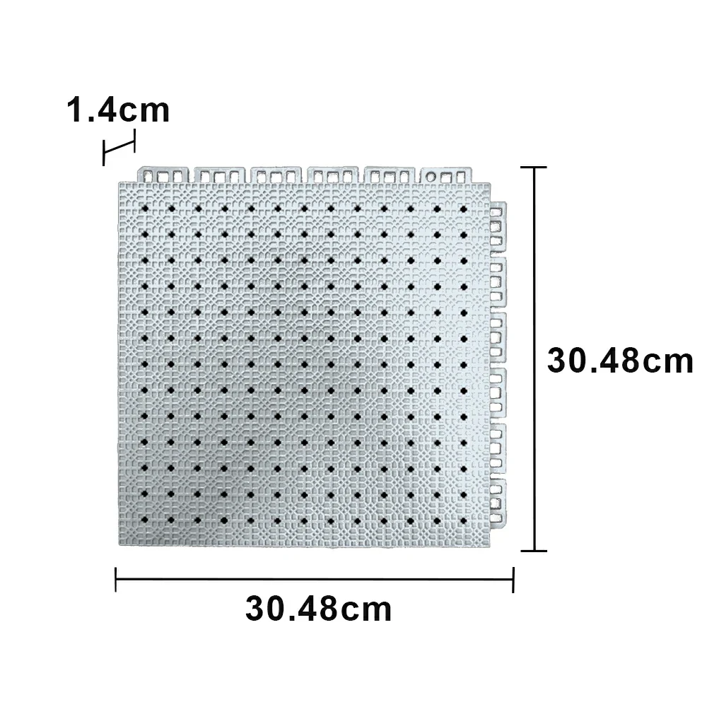DUNK MASTER Outdoor Interlocking Sports Floor Tiles Anti-Slip Shock Absorbing Basketball Court Flooring 10/20/30 Square Meters - White - Image 5