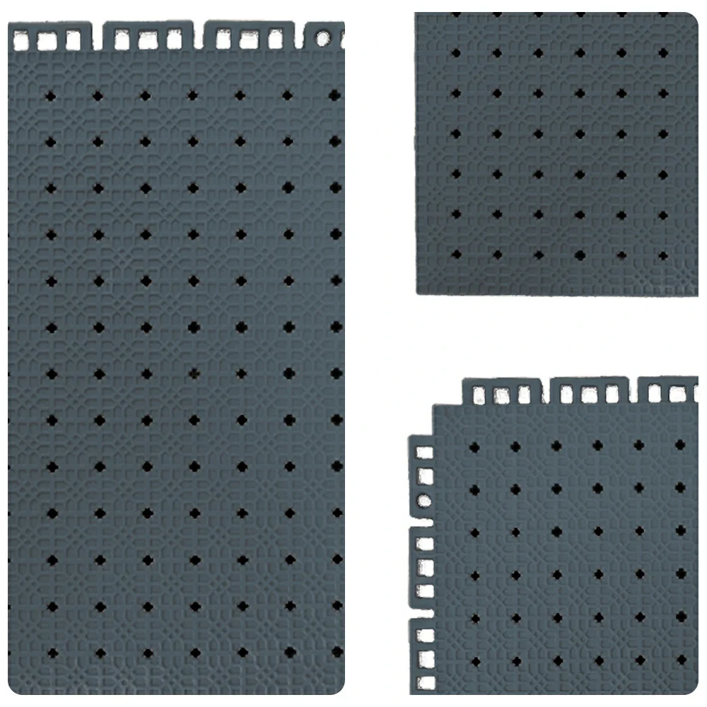 DUNK MASTER Outdoor Interlocking Sports Floor Tiles Anti-Slip Shock Absorbing Basketball Court Flooring 10/20/30 Square Meters - Dark Grey - Image 3