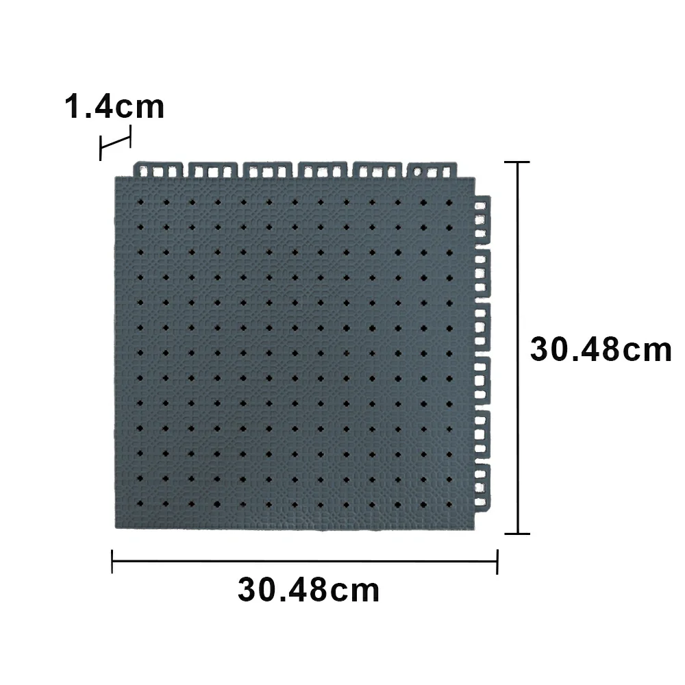 DUNK MASTER Outdoor Interlocking Sports Floor Tiles Anti-Slip Shock Absorbing Basketball Court Flooring 10/20/30 Square Meters - Dark Grey - Image 5