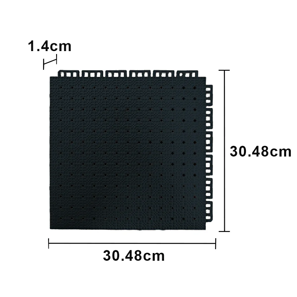 DUNK MASTER Outdoor Interlocking Sports Floor Tiles Anti-Slip Shock Absorbing Basketball Court Flooring 10/20/30 Square Meters - Black - Image 5