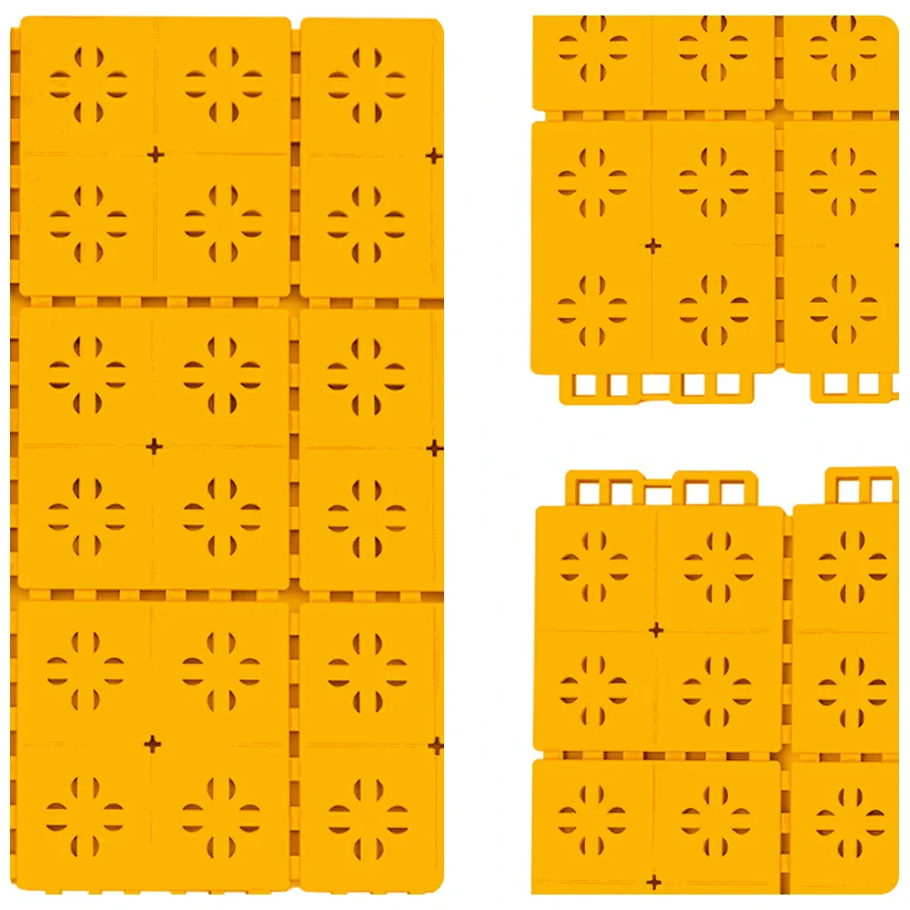 DUNK MASTER Interlocking Sports Court Tiles Anti-Slip Cushioning Drainage Flooring 10/20/30sqm Basketball Court Playground - Yellow - Image 3