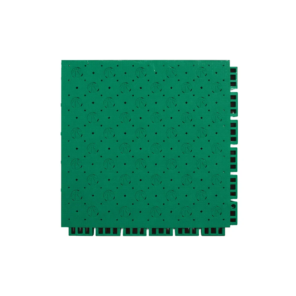 DUNK MASTER Outdoor Sports Flooring Tiles Interlocking Anti-Slip Court Floor 30.48cm Modular Tiles 10/20/30sqm Basketball Court Playground - Grass Green