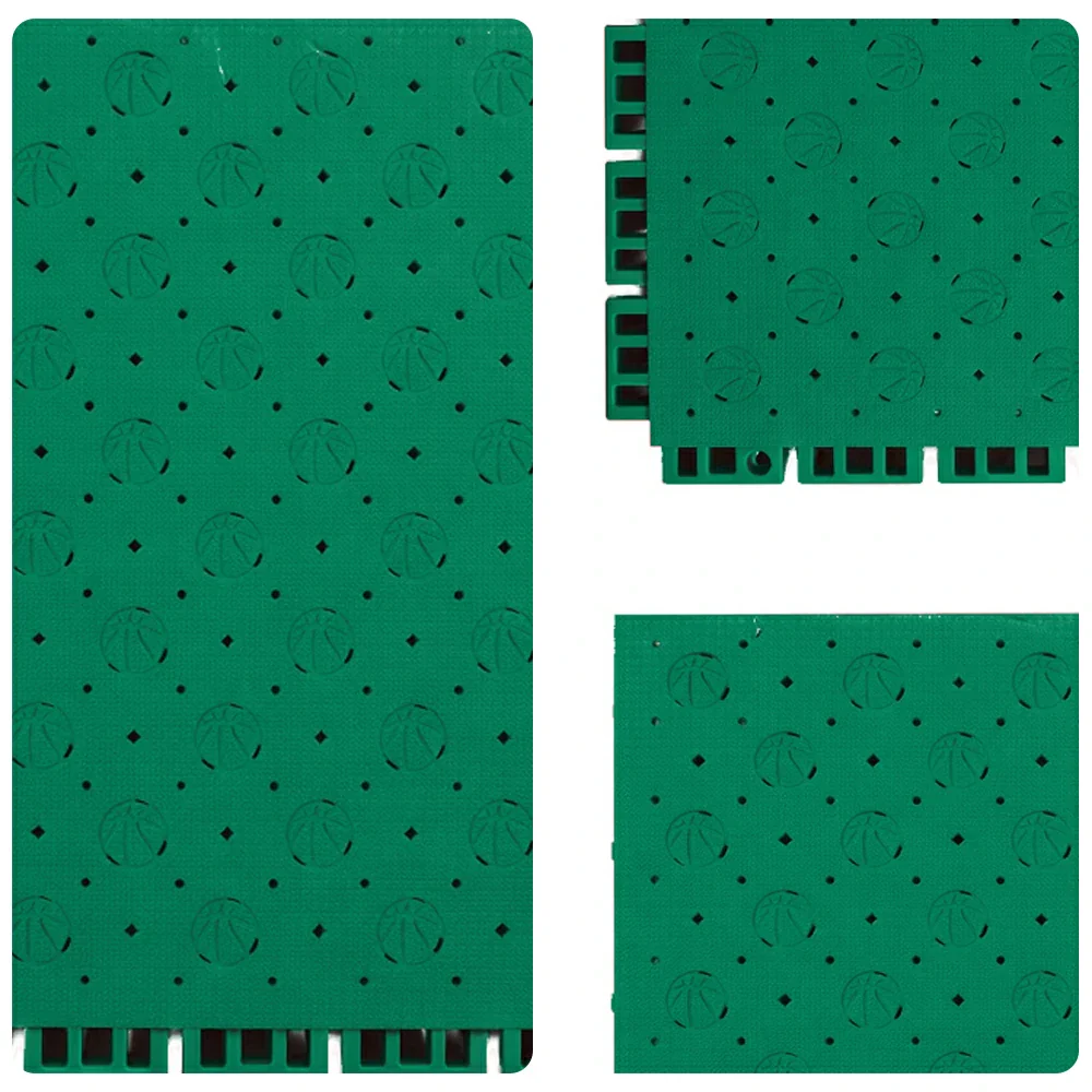 DUNK MASTER Outdoor Sports Flooring Tiles Interlocking Anti-Slip Court Floor 30.48cm Modular Tiles 10/20/30sqm Basketball Court Playground - Grass Green - Image 3
