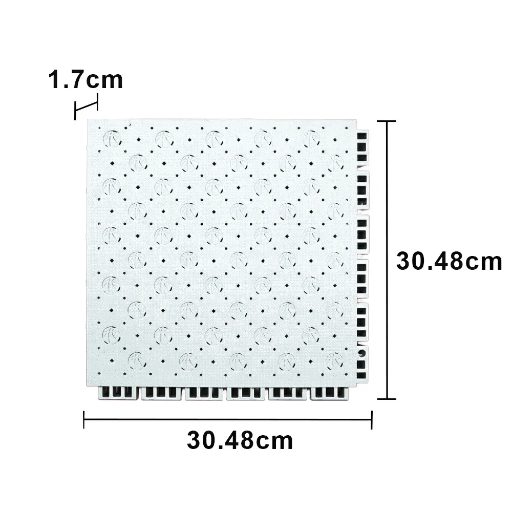 DUNK MASTER Outdoor Sports Flooring Tiles Interlocking Anti-Slip Court Floor 30.48cm Modular Tiles 10/20/30sqm Basketball Court Playground - White - Image 5
