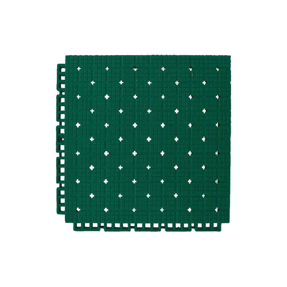 DUNK MASTER Interlocking Sports Flooring Tiles Anti-Slip Shock Absorbing Court Flooring 25cm Modular Tiles 10/20/30sqm Basketball Court Playground - Dark Green