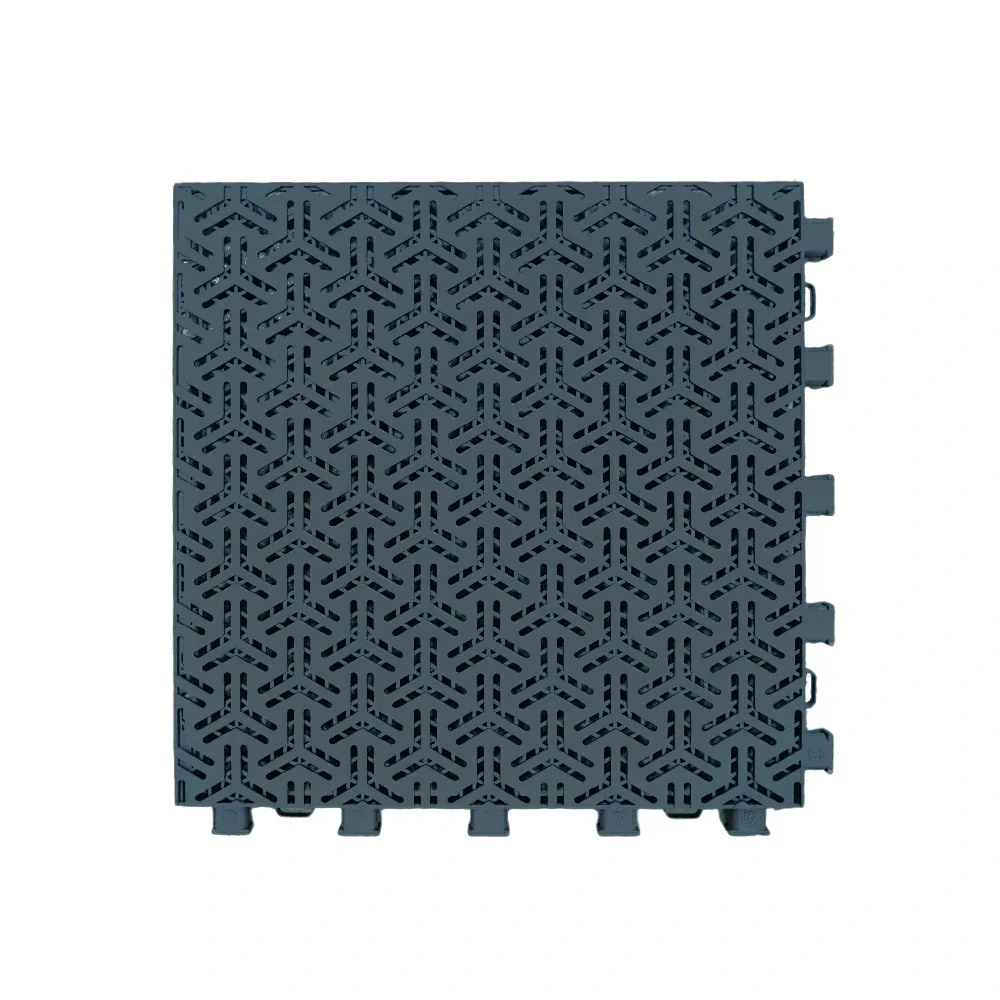 DUNK MASTER Interlocking Sports Floor Tiles - Flight Key Plus Anti-Slip Court Flooring Modular Tiles for Basketball Courts 10/20/30 Square Meters - Dark Grey
