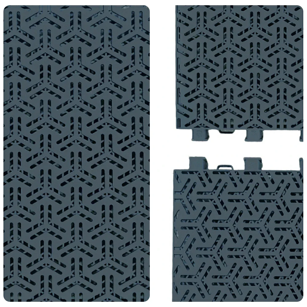 DUNK MASTER Interlocking Sports Floor Tiles - Flight Key Plus Anti-Slip Court Flooring Modular Tiles for Basketball Courts 10/20/30 Square Meters - Dark Grey - Image 3