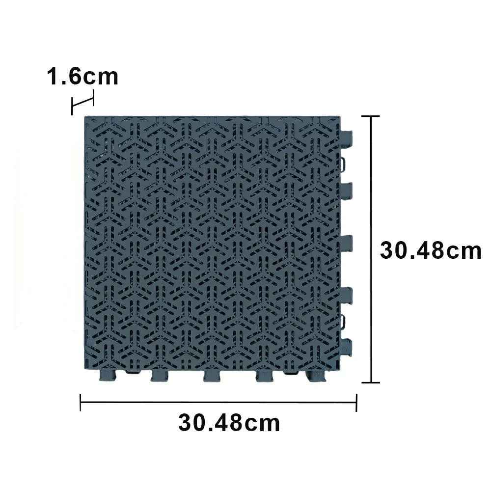 DUNK MASTER Interlocking Sports Floor Tiles - Flight Key Plus Anti-Slip Court Flooring Modular Tiles for Basketball Courts 10/20/30 Square Meters - Dark Grey - Image 5