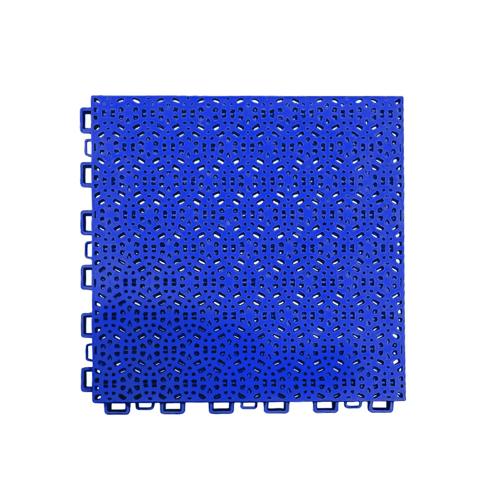DUNK MASTER Interlocking Sports Floor Tiles - Anti-Slip Shock Absorbing Modular Court Flooring for Basketball Courts 10/20/30 Square Meters - Royal Blue