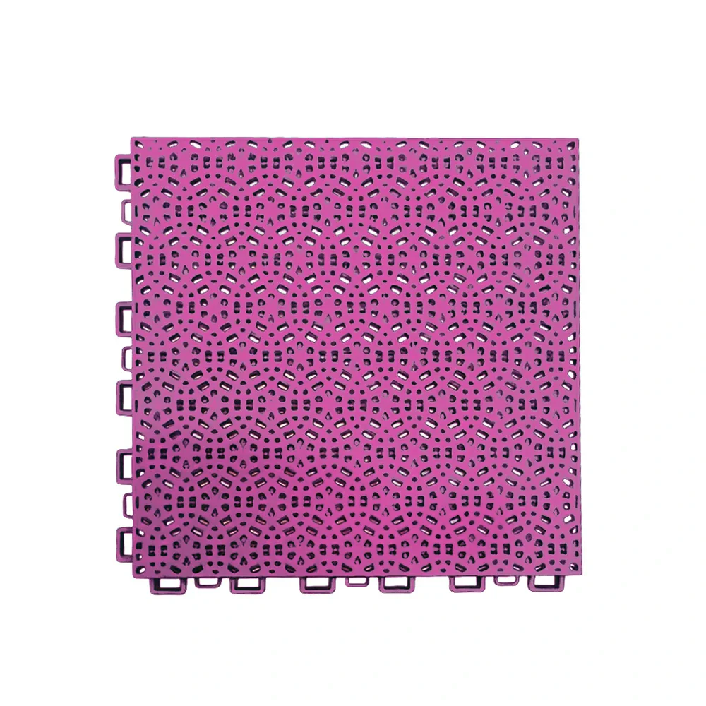 DUNK MASTER Interlocking Sports Floor Tiles - Anti-Slip Shock Absorbing Modular Court Flooring for Basketball Courts 10/20/30 Square Meters - Pink