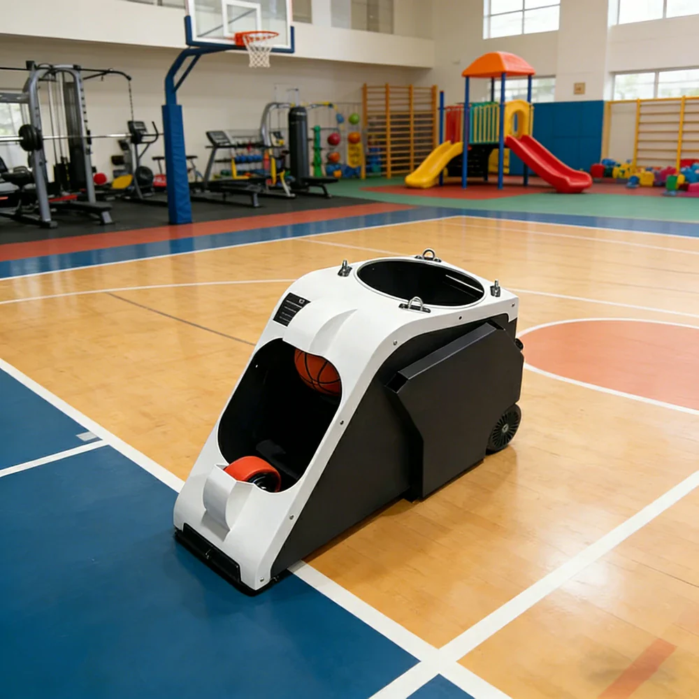 DUNK MASTER Smart Basketball Shooting Machine - Stable Ball Feed, Aluminium & Stainless Steel Frame, High-Speed Motor with Long Battery Life - Image 4