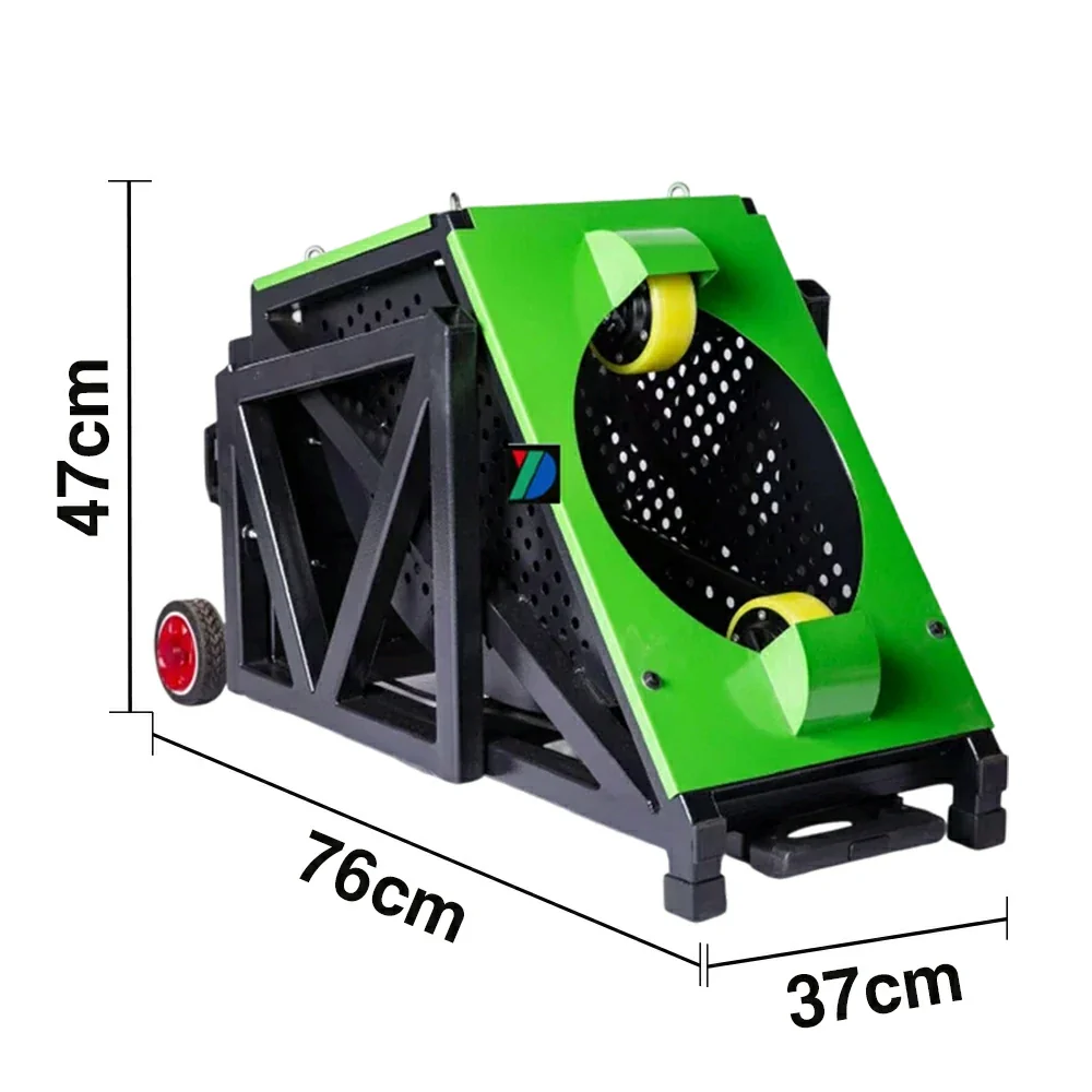 DUNK MASTER Portable Basketball Shooting Machine - Multi-Spot Training, Silicone Tyre Wheels, Professional Training-Grade Rebound System - Green - Image 5