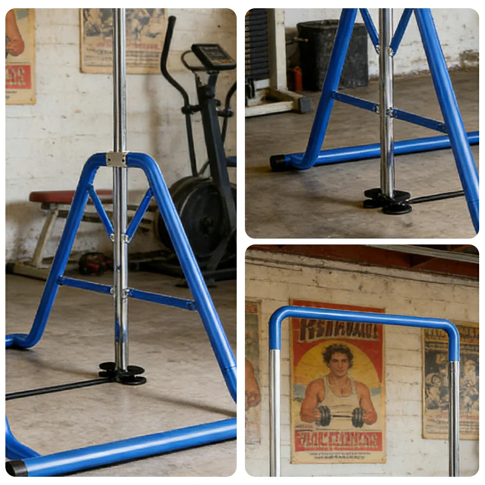 FITPRO Foldable Pull Up Bar Adjustable 160-215cm Heavy Duty Steel 200kg Capacity Space Saving Home Gym - Image 3