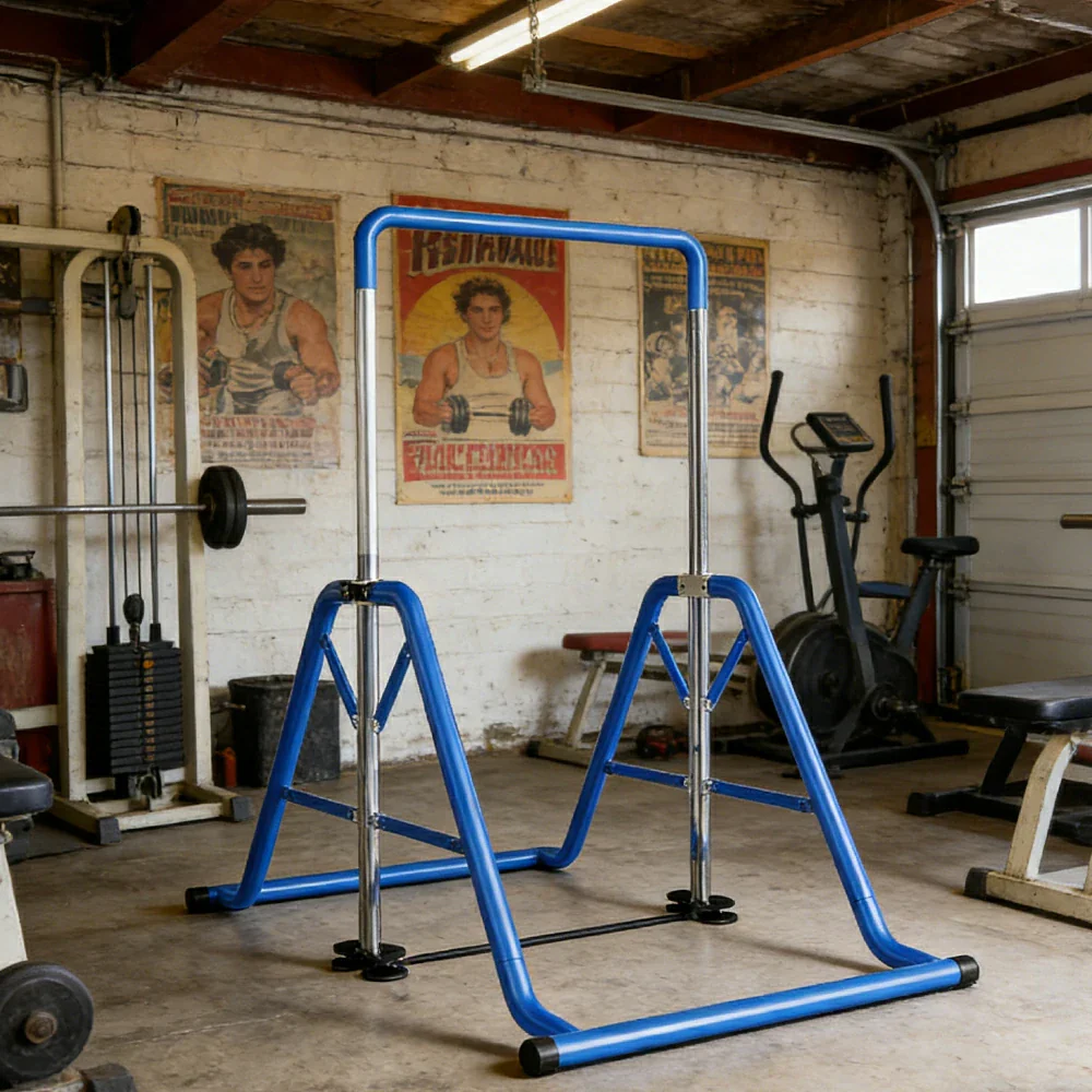 FITPRO Foldable Pull Up Bar Adjustable 160-215cm Heavy Duty Steel 200kg Capacity Space Saving Home Gym - Image 4