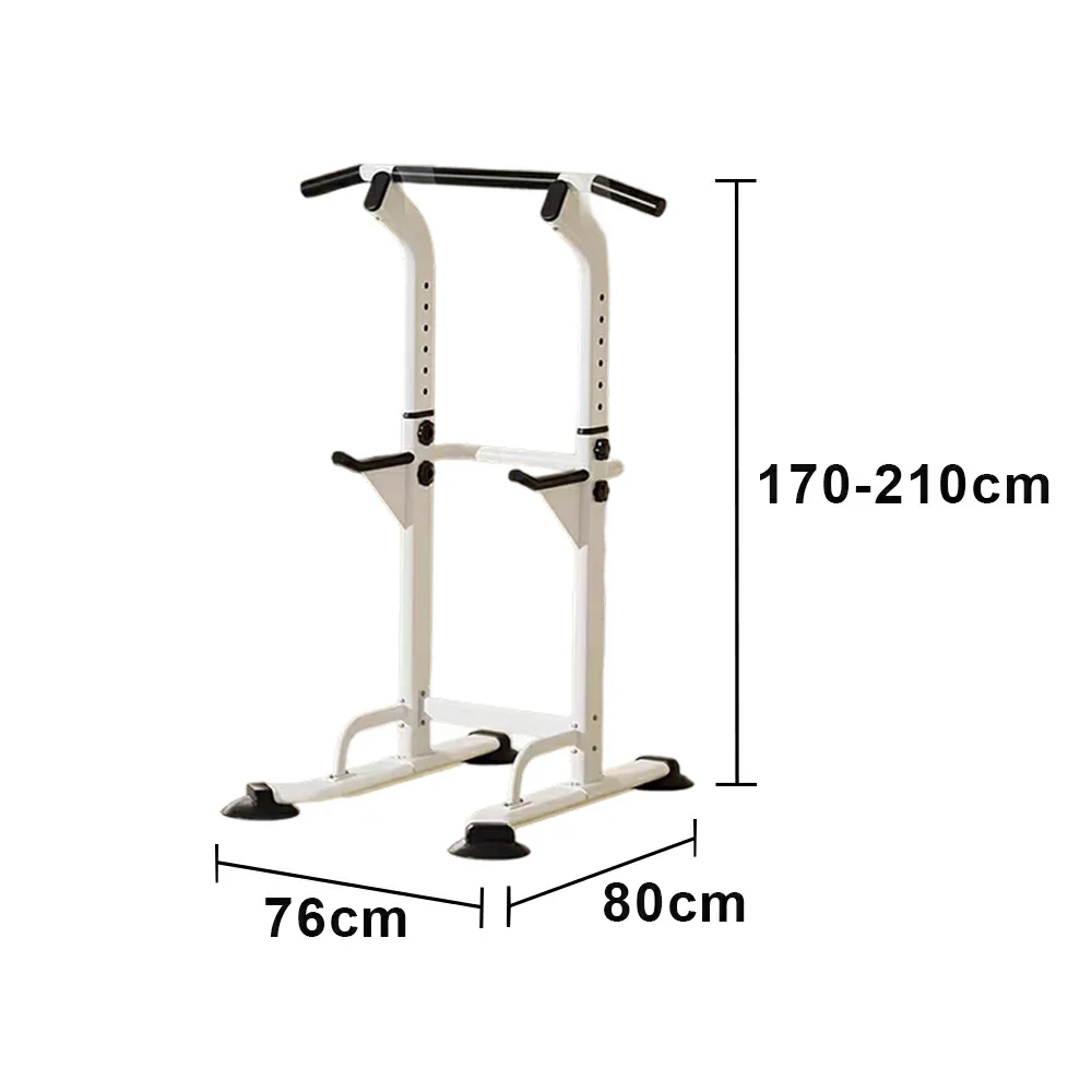 FITPRO Pull Up Bar Station Adjustable 170-210cm Heavy Duty Steel 500kg Capacity Home Gym Strength Training - White - Image 5
