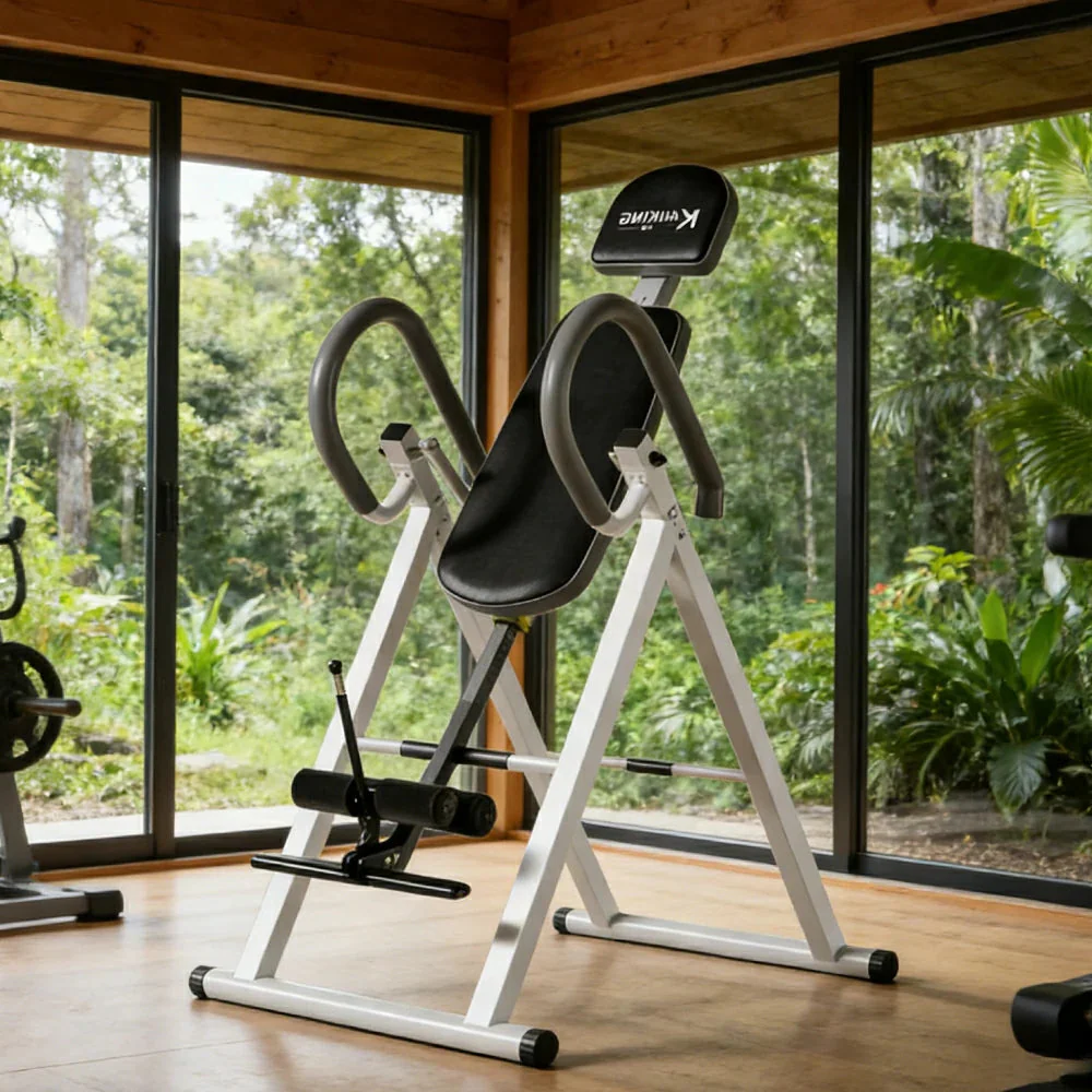 FITPRO Inversion Table Back Stretch 180 Degree Adjustable Foldable Design Home Therapy Fitness Equipment 147cm - Image 2