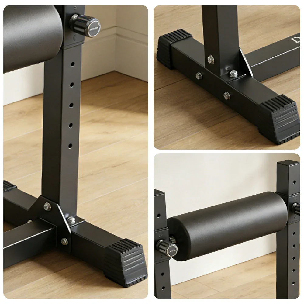 FITPRO Multifunctional Dip Bar Station Adjustable Parallel Bars with Back Support Heavy Duty Steel Frame for Home Gym Strength Training - Image 3