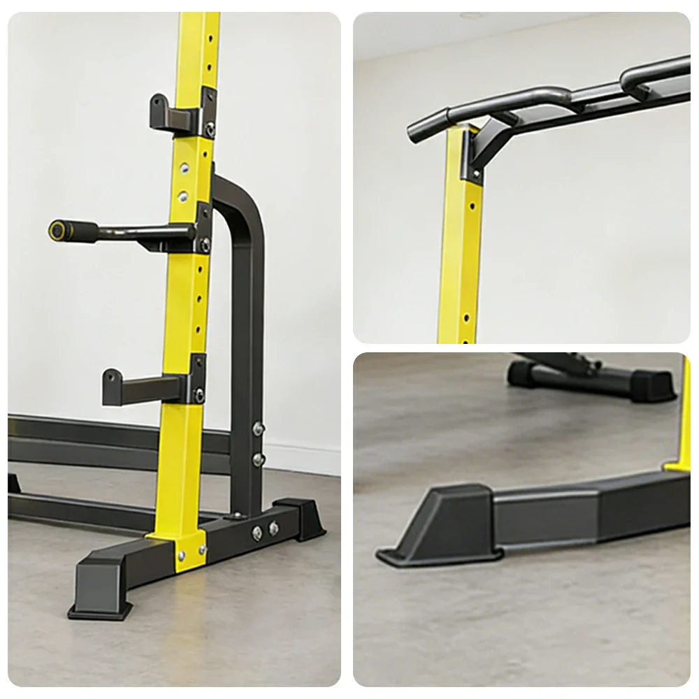 FITPRO Multifunctional Power Tower H-Shape Base Heavy Duty Steel Frame Adjustable Pull Up Dip Station Home Gym Training - Image 3