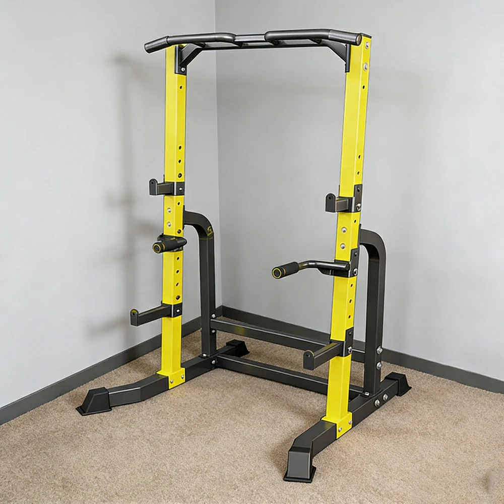 FITPRO Multifunctional Power Tower H-Shape Base Heavy Duty Steel Frame Adjustable Pull Up Dip Station Home Gym Training - Image 4