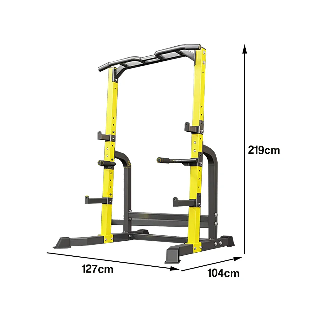 FITPRO Multifunctional Power Tower H-Shape Base Heavy Duty Steel Frame Adjustable Pull Up Dip Station Home Gym Training - Image 5