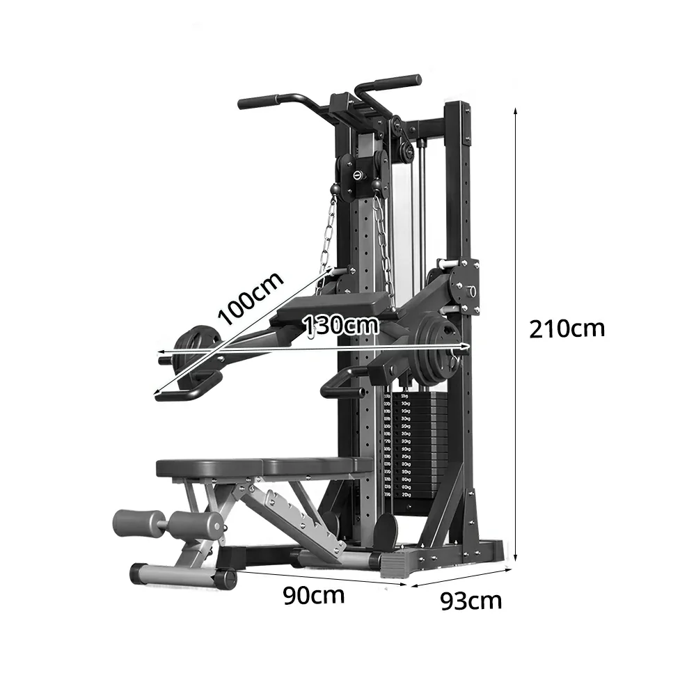 FITPRO Multi-Functional Home Gym Machine - 70kg Precision Steel Counterweight, Adjustable Pulley System, Full-Body Strength Training - Image 10