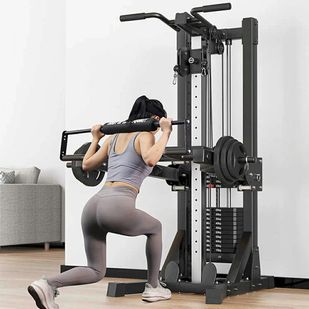 FITPRO Multi-Functional Home Gym Machine - 70kg Precision Steel Counterweight, Adjustable Pulley System, Full-Body Strength Training - Image 5