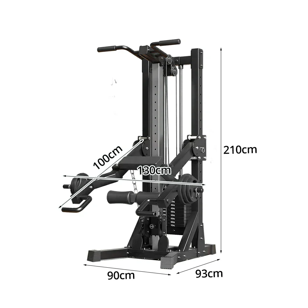 FITPRO Multi-Functional Home Gym Machine - 70kg Precision Steel Counterweight, Adjustable Pulley System, Full-Body Strength Training - Image 6