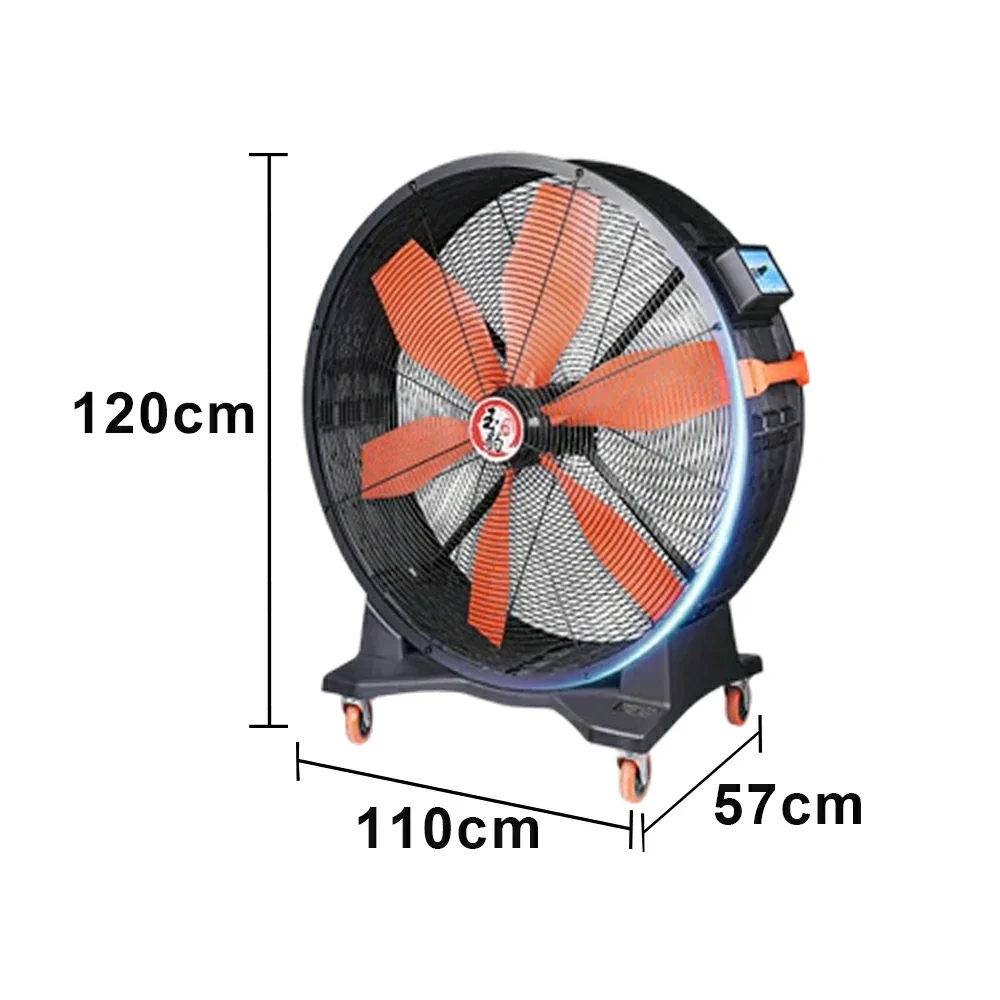 GROVIA High Airflow Industrial Fan Fixed Type Full Copper Motor Nylon Blades Metal Safety Design - Image 5