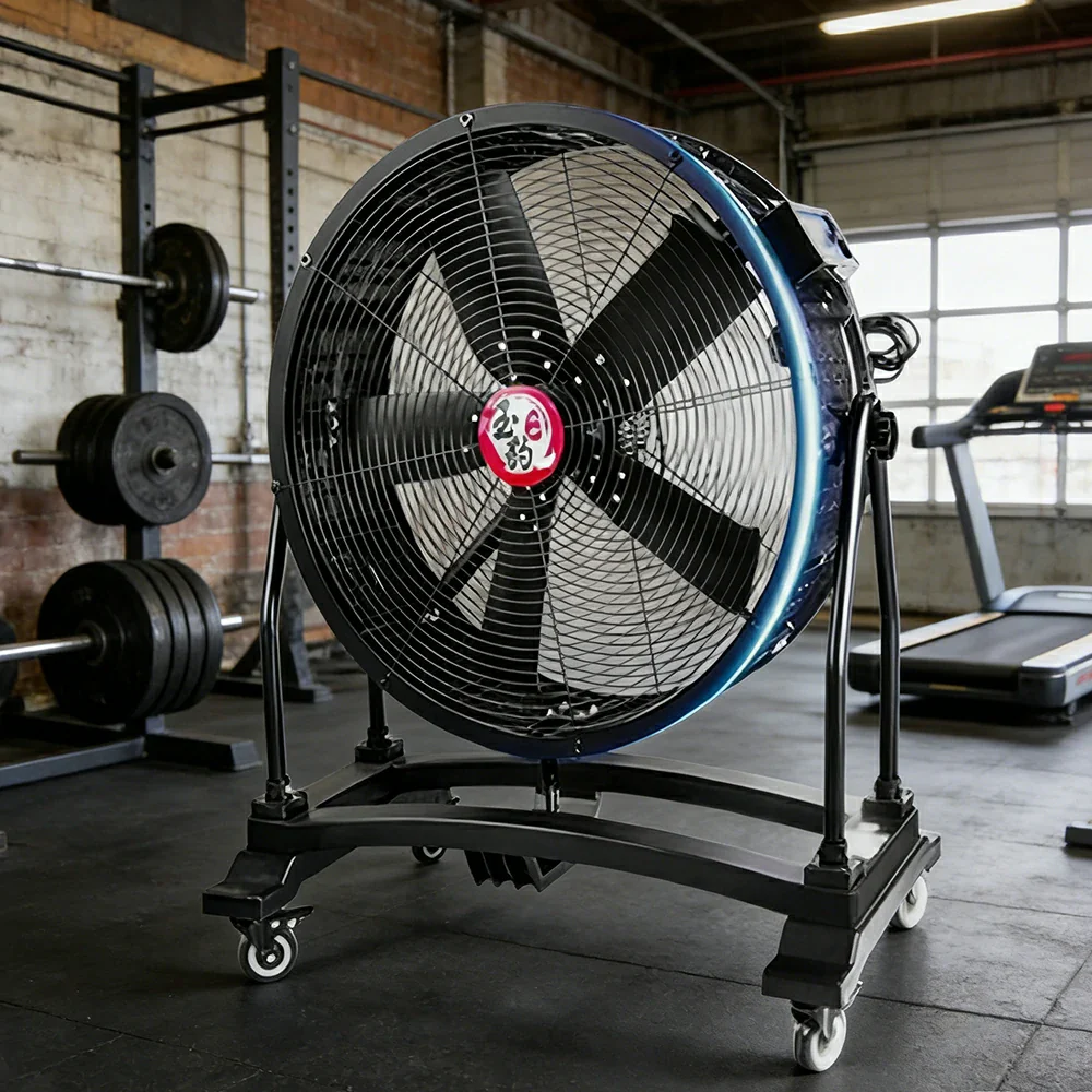 GROVIA Industrial Air Circulator Fan Fixed Type Full Copper Motor Metal Frame Low Noise Design - Image 2