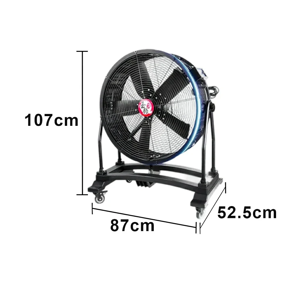 GROVIA Industrial Air Circulator Fan Fixed Type Full Copper Motor Metal Frame Low Noise Design - Image 5