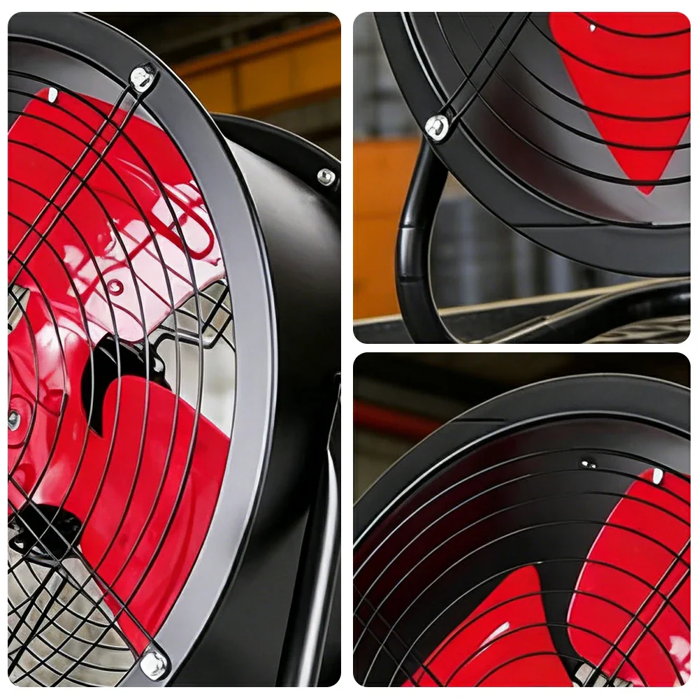 GROVIA Industrial Ventilation Fan Floor Type Adjustable Speed Full Copper Motor Waterproof Dustproof Low Noise Design - Image 3