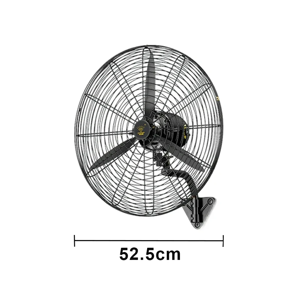 GROVIA Industrial Fan Wall Mounted Dual Ball Bearing Motor Three Speed Settings High Safety Mesh Design - Image 5