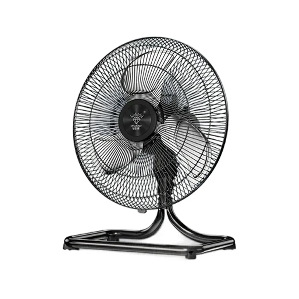GROVIA 16 Inch Air Circulation Fan Oscillating Type Energy Efficient Motor Spiral Blade Multiple Speed High Safety Grille Design - Black
