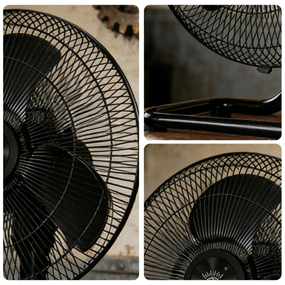 GROVIA 16 Inch Air Circulation Fan Oscillating Type Energy Efficient Motor Spiral Blade Multiple Speed High Safety Grille Design - Black - Image 3
