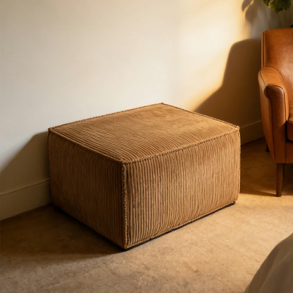 LIVARA B310 Ottoman Compressible Packaging Quick Rebound Cushion High Density Foam Core Space Saving Design - Image 4