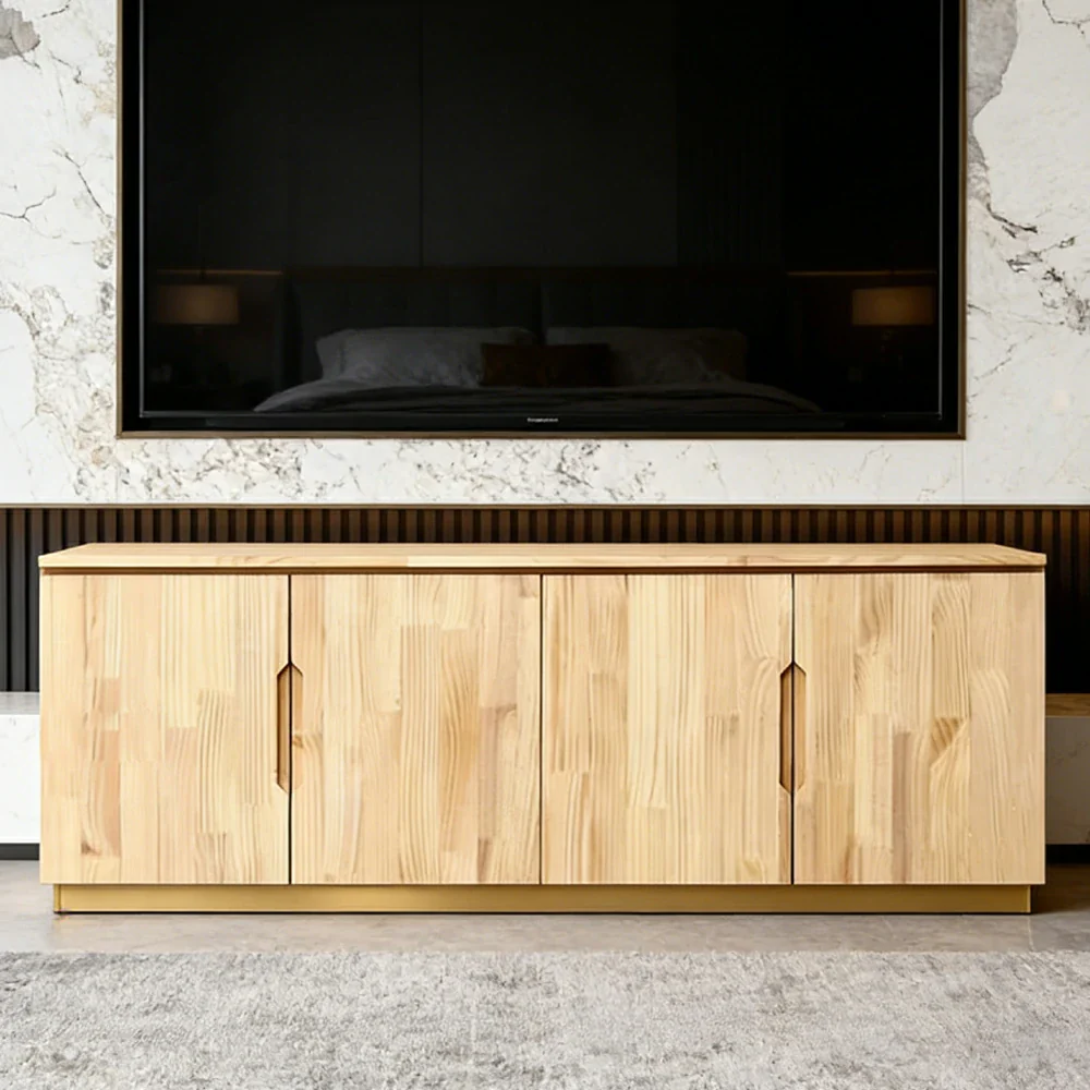LIVARA 160/180cm Top Cabinet - Spacious Internal Storage with Solid Wood Construction, Soft-Close Hinges & Integrated Handles - Image 2