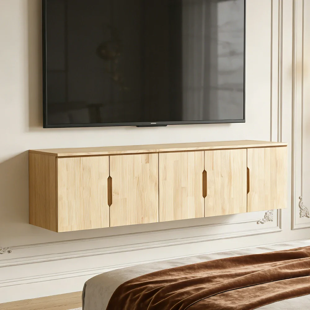 LIVARA 200cm Top Cabinet - Spacious Internal Storage with Solid Wood Construction, Soft-Close Hinges & Integrated Handles - Image 2