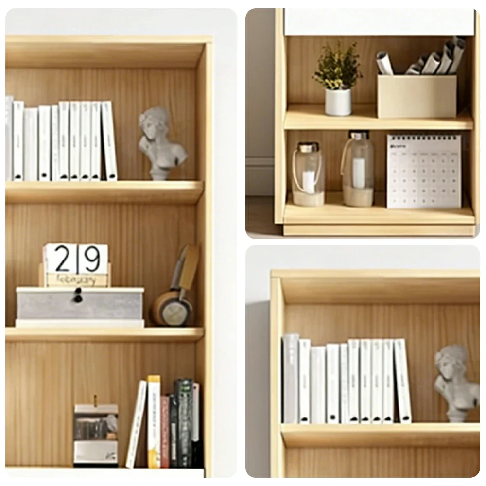 LIVARA 3-Drawer Cabinet - Solid Wood Construction with Tiered Display Shelves, Concealed Storage & Smooth-Close Hardware - Image 3