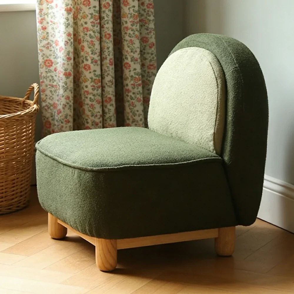 LIVARA Kids Upholstered Chair, Ergonomic Back Support, Solid Wood Frame with High-Density Cushioning, Rounded Safety Design - Image 2