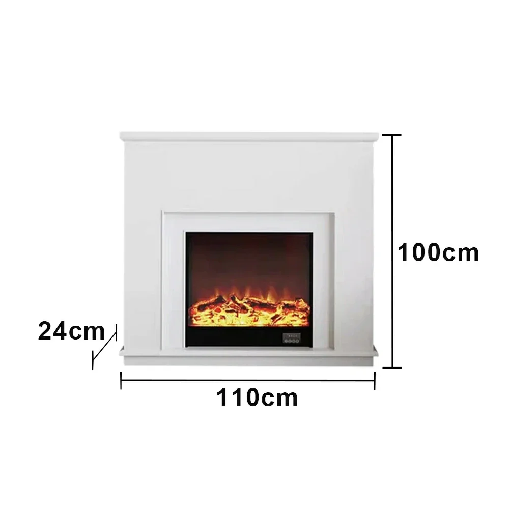LIVARA Vintage Fireplace Mantel Surround Decorative Mantel Shelf Solid Spruce Wood HDF Panels Carved Design Living Room Feature - White - Image 5