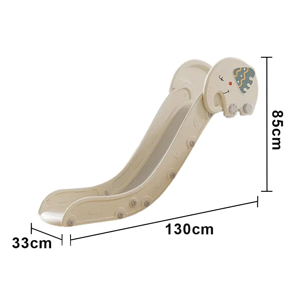 LIVARA Kids Slide Extended Safety Area Anti-Slip Steps Stable Structure Space-Saving Design for Home Use - Grey - Image 5