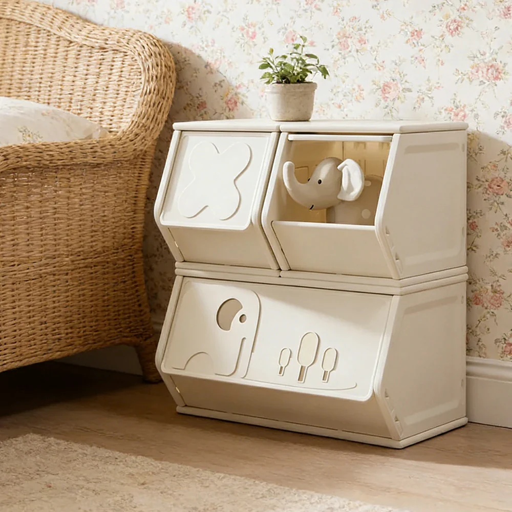 LIVARA Storage Cabinet Smooth Sliding Design Slot-Fit Structure Seamless Build Multi-Space Organisation - Image 2