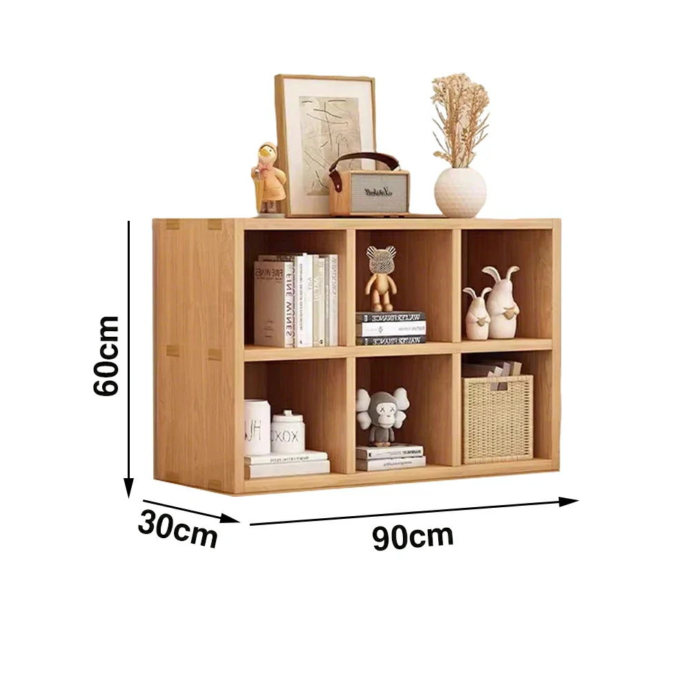 LIVARA Solid Wood 2-Tier Storage Shelf - Compact Open Cubby Design, Space-Saving Home & Kids Organiser - Natural Wood - Image 10