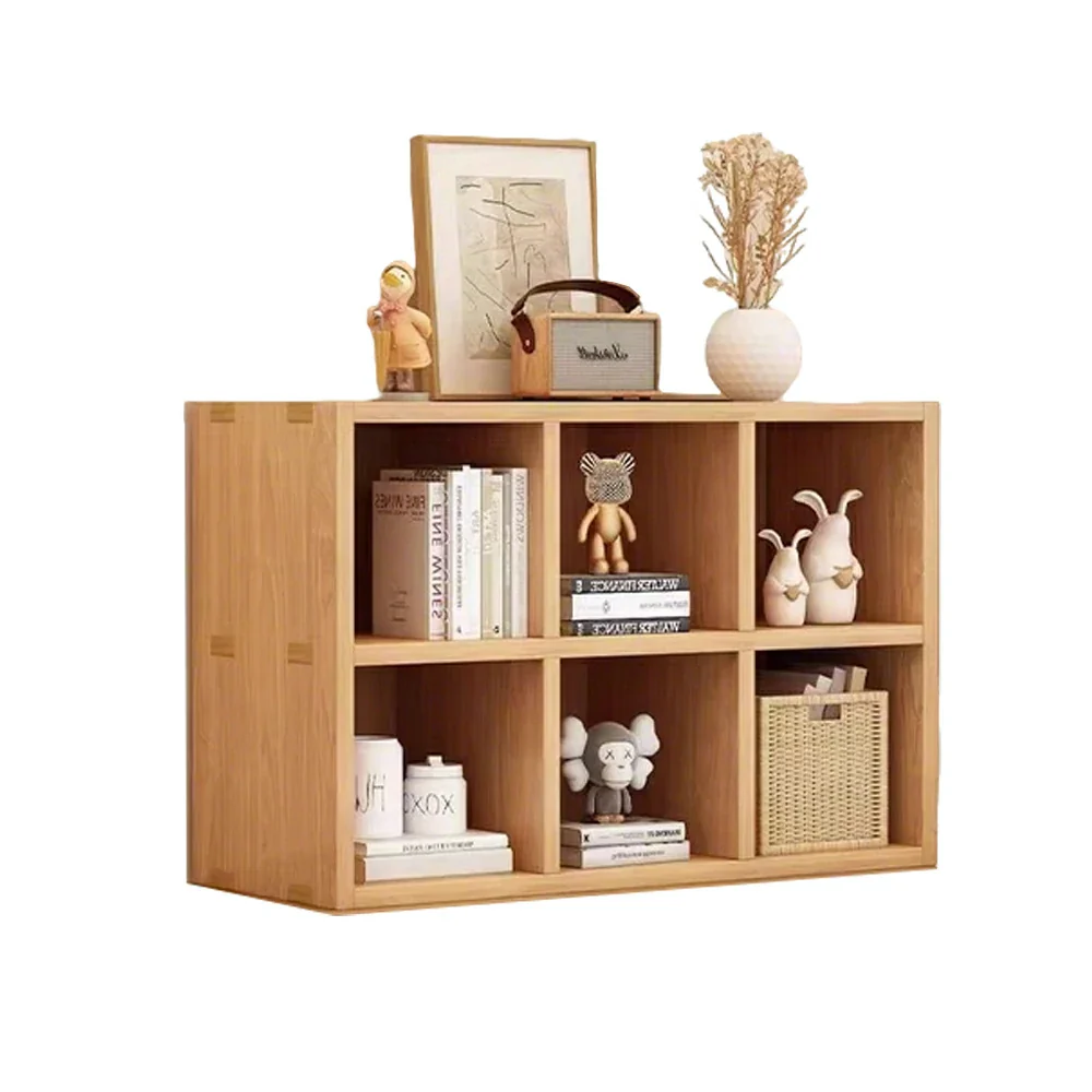 LIVARA Solid Wood 2-Tier Storage Shelf - Compact Open Cubby Design, Space-Saving Home & Kids Organiser - Natural Wood - Image 4