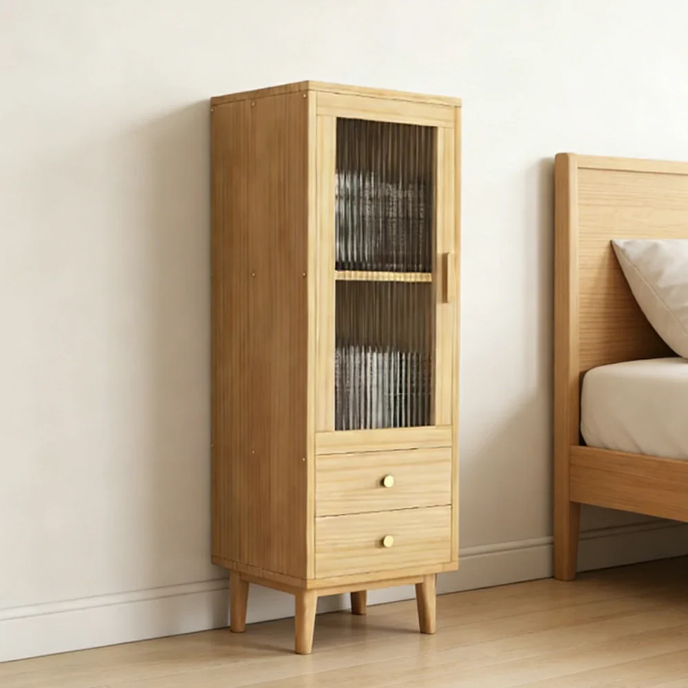 LIVARA Side Cabinet - Wide Tabletop with Thickened Panel Construction, Multi-Storage Drawers & Solid Wood Legs - Image 2